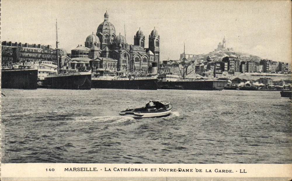 Marseille - Die Kathedrale und Notre-Dame de la Garde - LL - Vorderseite