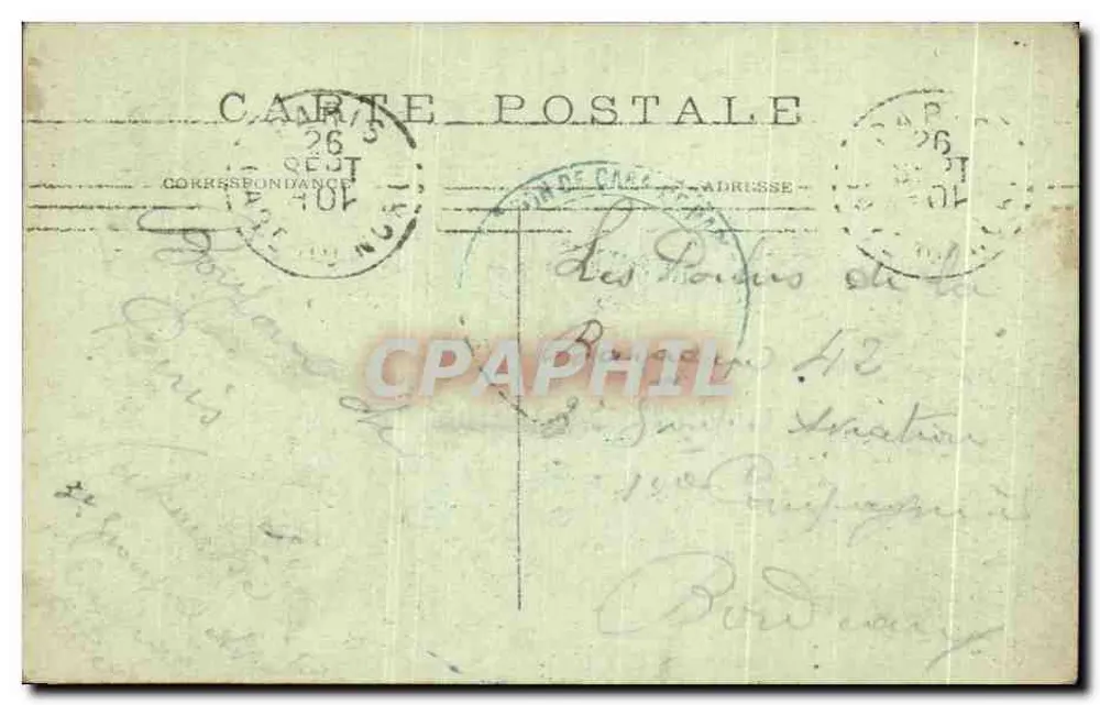 Parigi – L'Hotel de Ville — M. J. — n° 527 - Verso