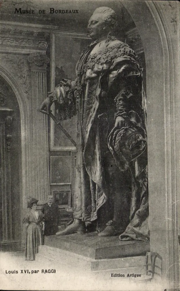 Estátua de Louis XVI no Museu de Bordeaux — por RAGGI — Edição Artigue - Frente
