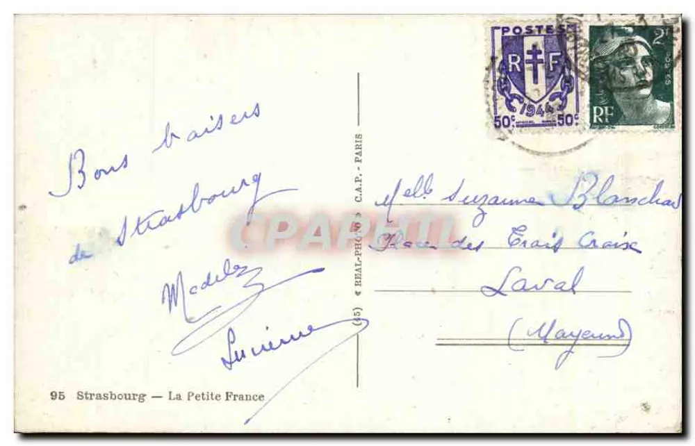 Strasbourg — La Petite France — Verlag 95 - Rückseite