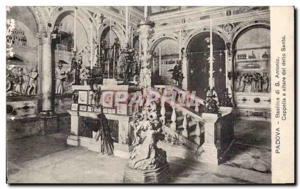 Basilika von S. Antonio — Kapelle und Altar des Heiligen Sakraments — Padua - Vorderseite