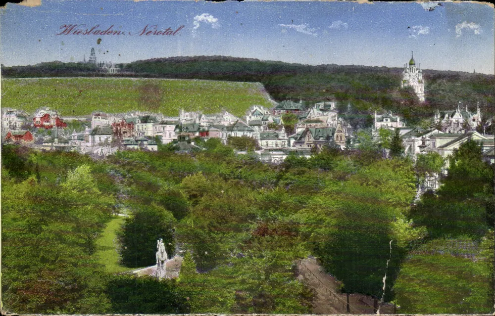 Wiesbaden, Nersatal — vista panorâmica — editor não identificado - Frente