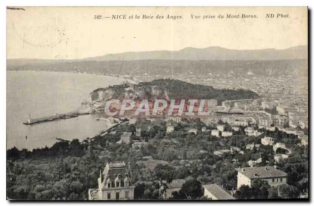 Nice und die Bucht der Engel — Ansicht von Mont Boron — ND Phot. n° 342 - Vorderseite
