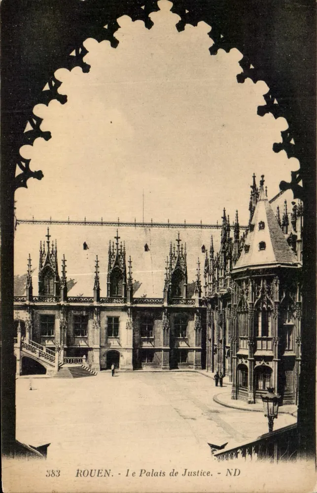 Rouen - O Palácio de Justiça - ND - Frente
