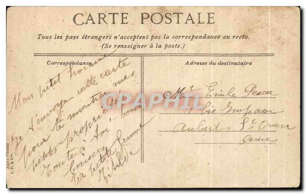 Angers — Ruines de l'Abbaye Toussaint — L. V. & Co. - Verso