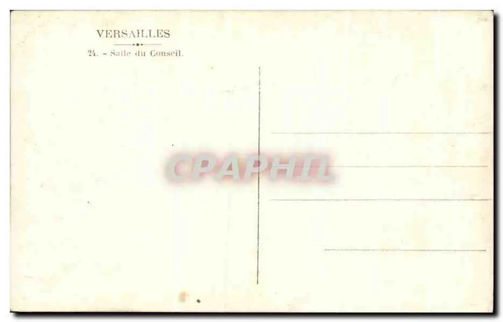 Versailles — Sala do Conselho — 24 - Verso