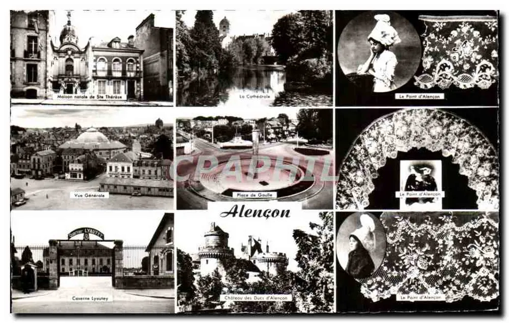 Alençon — Vista panorâmica e monumentos — Réal-Photo, Paris - Frente