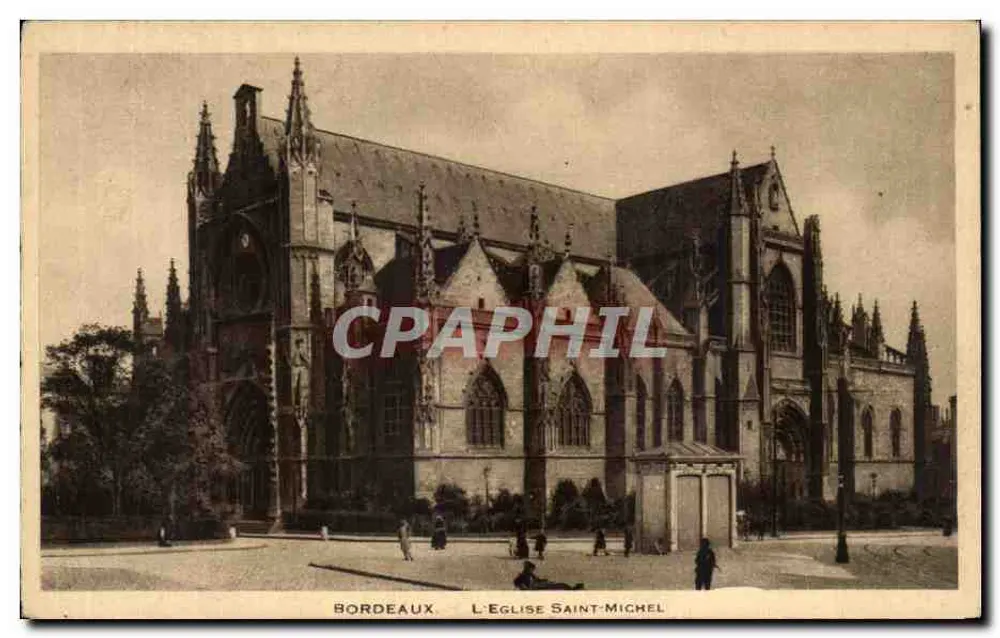 Bordeaux — A Igreja de São Miguel — sem editor ou número de série visíveis - Frente
