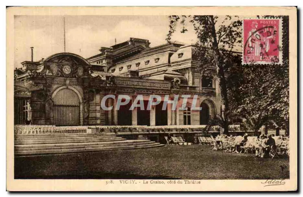 Vicq - Das Casino, Seite des Theaters — Verlag Ideal, Nr. 38 - Vorderseite
