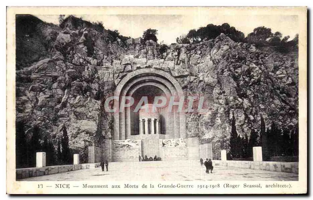 Nice — Denkmal für die Gefallenen des Großen Kriegs 1914-1918 — Roger Seassal, Architekt - Vorderseite