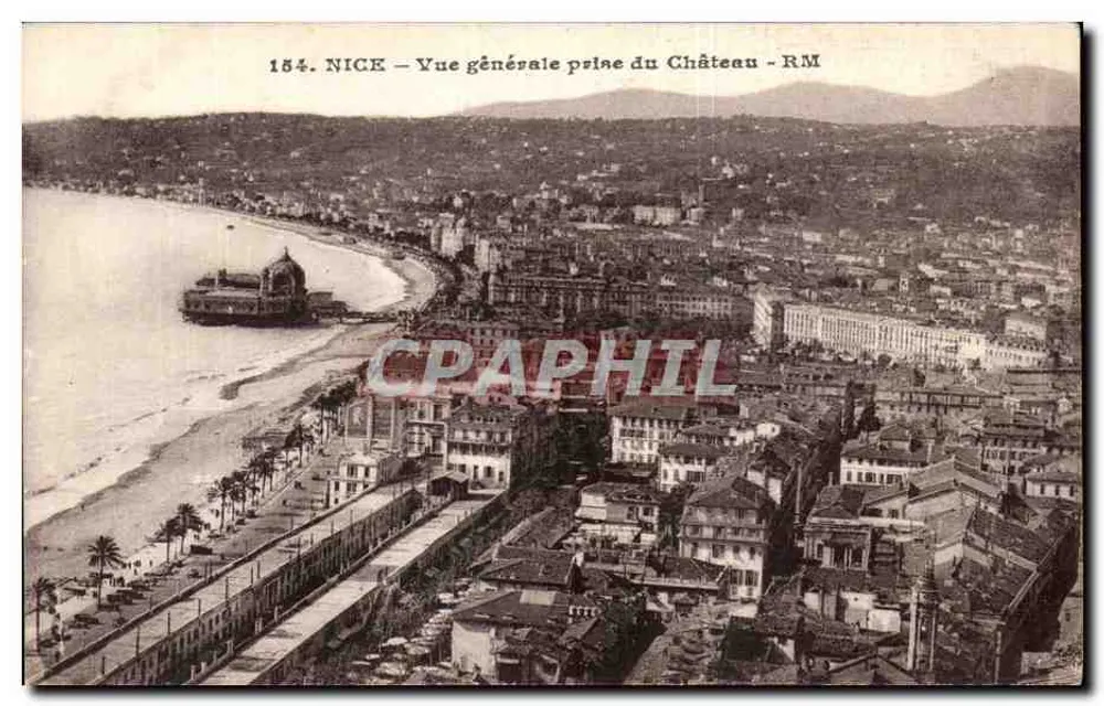 Nizza — Algemene uitzicht genomen vanaf het Kasteel — RM - Voorkant