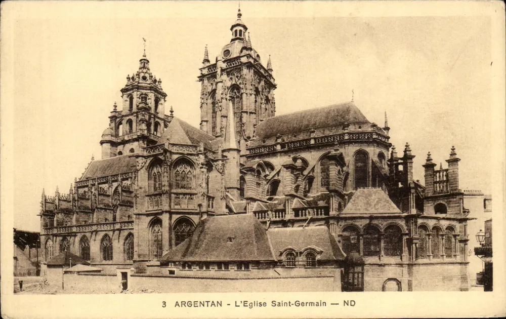 Argentan — A Igreja de São Germain — ND - Frente