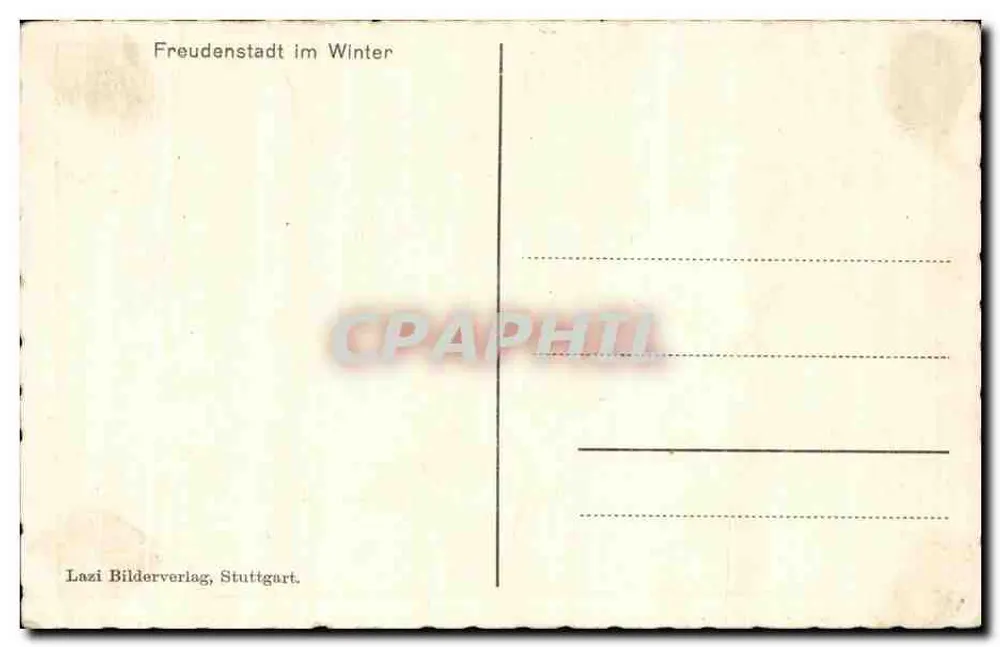 Freudenstadt — Laizi — Lazi Bilderverlag, Stuttgart - Verso