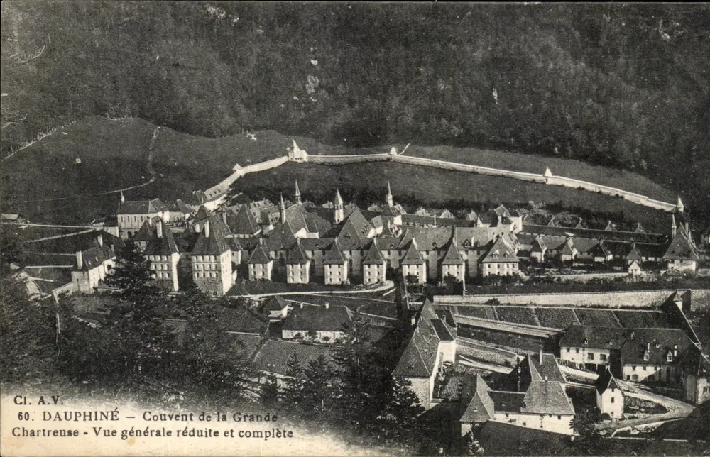 Dauphiné — Kloster der Grande Chartreuse — Reduzierte und vollständige allgemeine Ansicht — CI.A.V. n°60 - Vorderseite