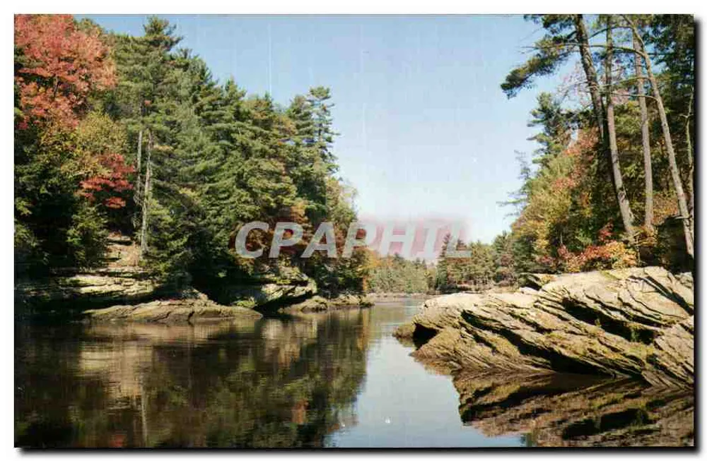 Les Narrows, Upper Dells of the Wisconsin River — Wisconsin — H. H. Bennett Studio, B133 - Vorderseite