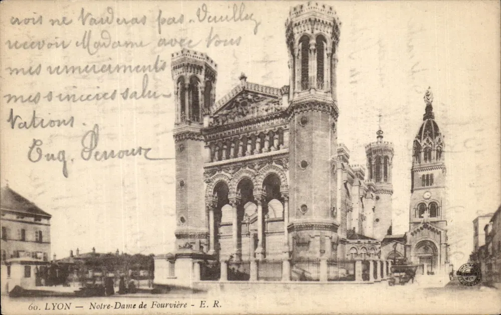 LYON — Notre-Dame de Fourvière — E. R. - Frente