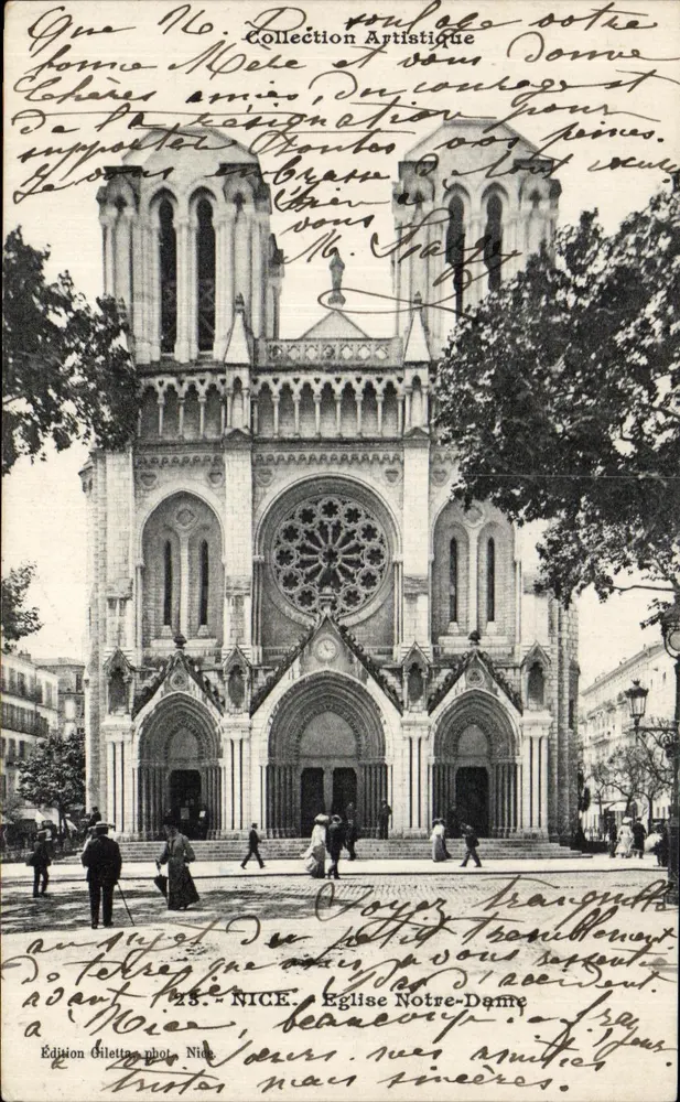 Nice - Igreja de Nossa Senhora — Edição Giletton, Nice, n°23 - Frente