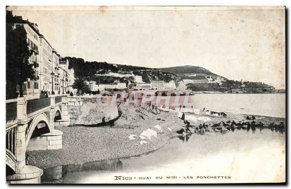 Nice - Quai du Midi - Les Ponchettes — Verleger Starck & Cie, Seriennummer nicht sichtbar - Vorderseite