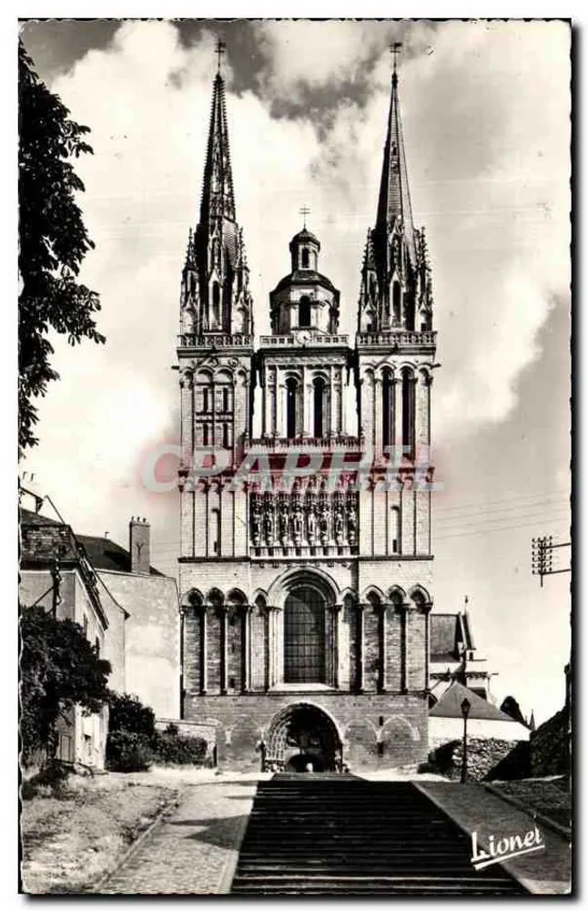 Angers — Catedral de São Maurício — M. CHRETIEN & Filhos, Angers - Frente