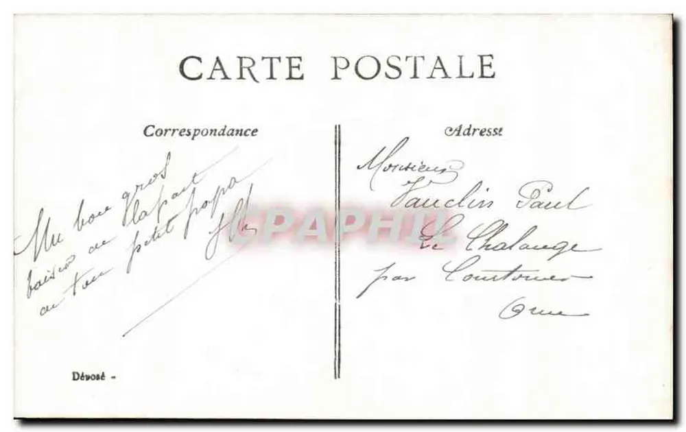 Kleine Mädchen mit farbigem Turban — Azur, n° 214 - Rückseite