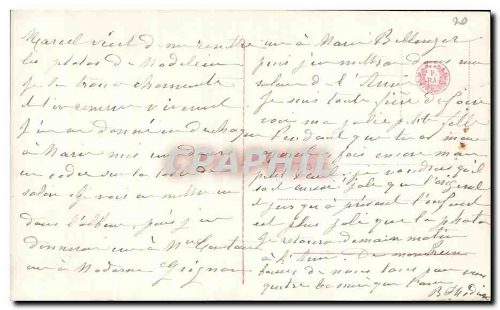 Foi — Portrait einer jungen Mädchen in grüner Kleidung — Foi 2412/1 - Rückseite