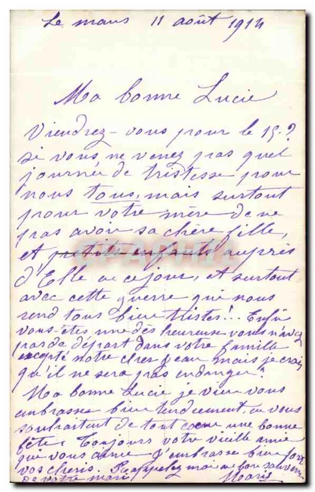 Frau und Kind — intime Szene — Myrka, Nr. 106 - Rückseite