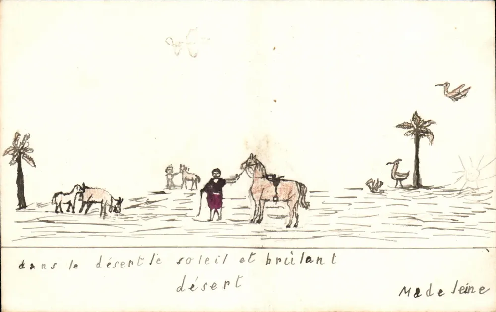 Wüste — Sonne und strahlend — Madeleine - Vorderseite