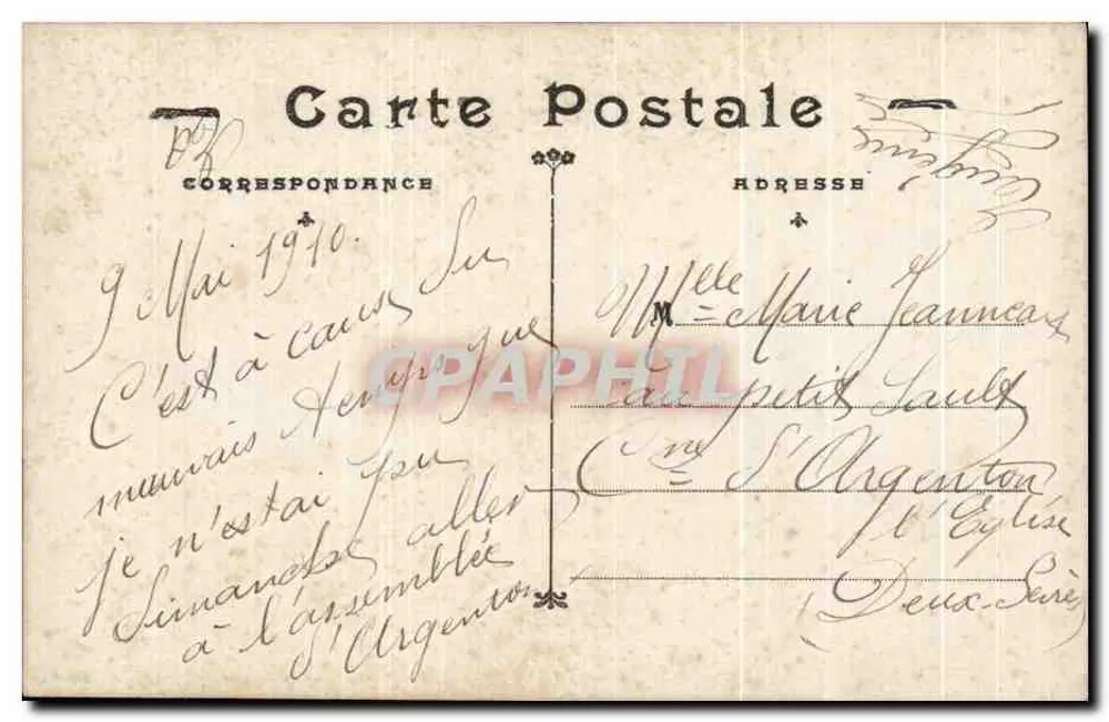 Liebespaar — Liebesbrief — JAK Paris n°2144 - Rückseite