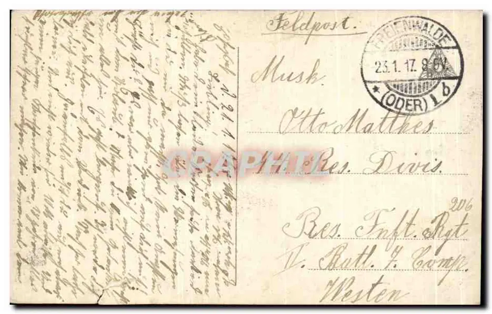 Portrait de jeune femme — profil — éditeur 'C. P. A. PHIL' n° 705/5 - Rückseite