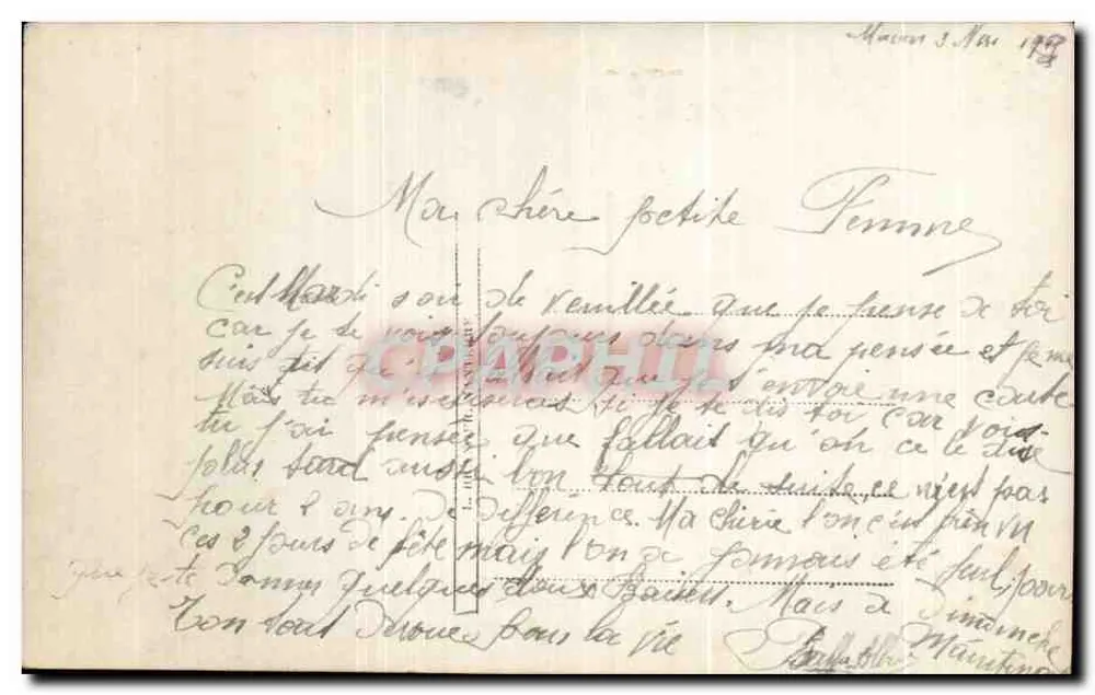 Liebespaar — Szene am Balkon — Verlag S.P.D. Nr. 3579 - Rückseite