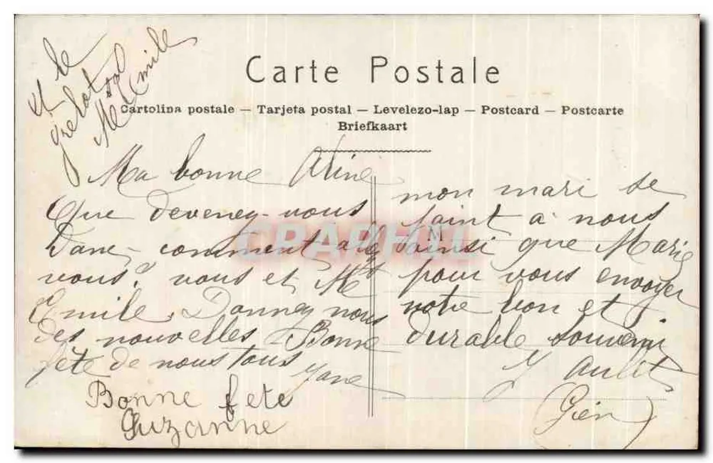 Fête — Mille baisers pour votre fête — JAK Paris n°2063 - Rückseite