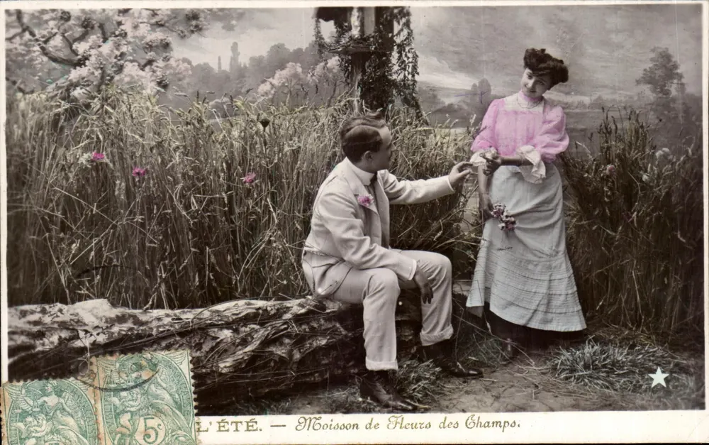 SOMMER — Ernte der Feldblumen — Marke 'ÉTOILE' Paris - Vorderseite