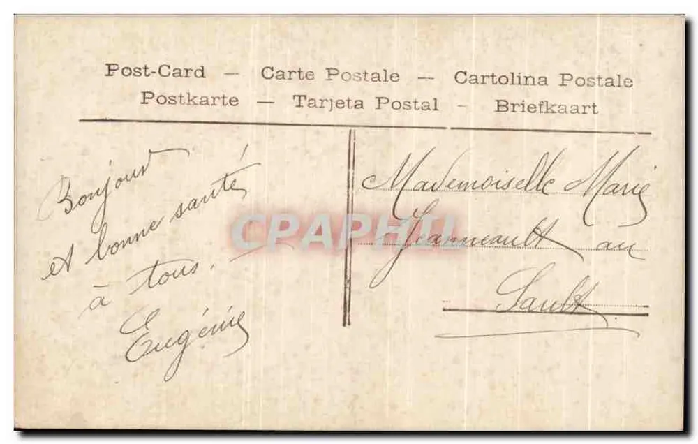 Liebendes Paar — romantische Szene — unbekannter Verleger, Nr. 4178 - Rückseite
