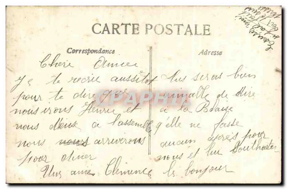 Frau mit Blumenkorb — Porte-Bonheur de Mai — Nr. 491 - Rückseite