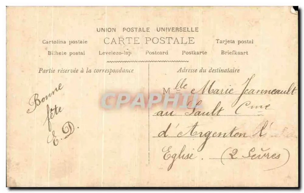 Frau in gestreifter Kleidung mit Blumenbouquet — Garten-Szene — anonymer Verlag, Nr. 654 - Rückseite