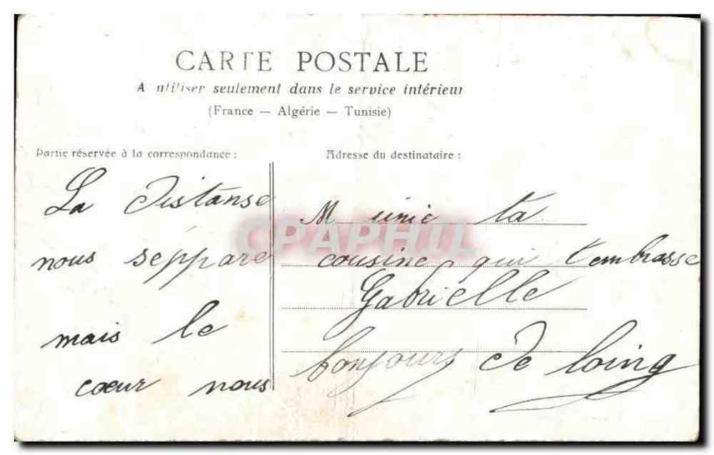 Scène de théâtre — trois personnages dans un intérieur — éditeur P.S.C. n° 62 - Rückseite