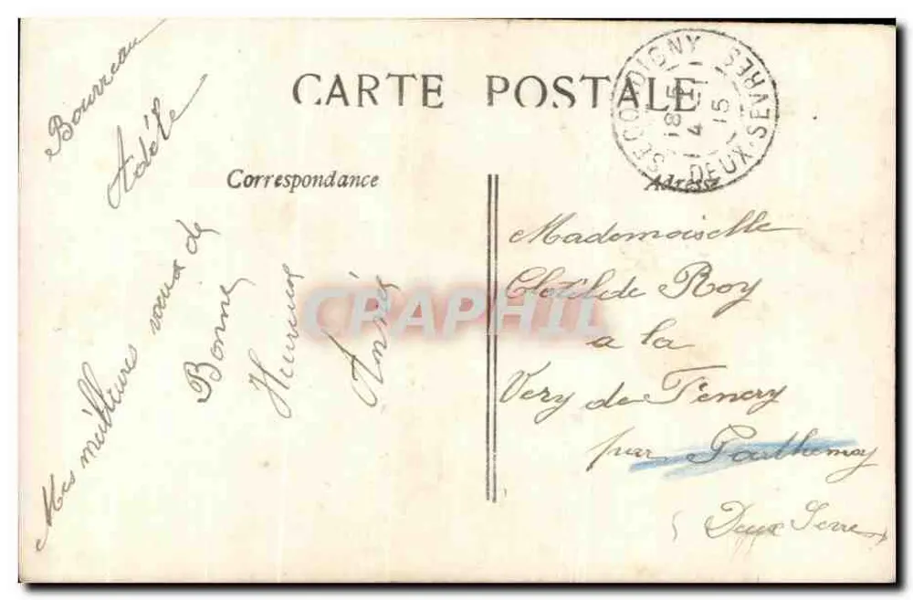 Porträt eines Mannes — Studio — Verleger Sévres n°6355 - Rückseite
