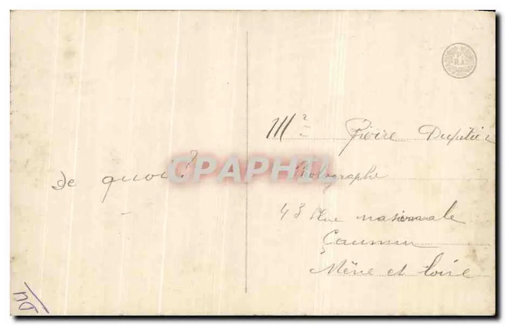 Homme en costume de soirée tenant un panier de Pâques — Série 5035/3 — S.A. S. - Rückseite