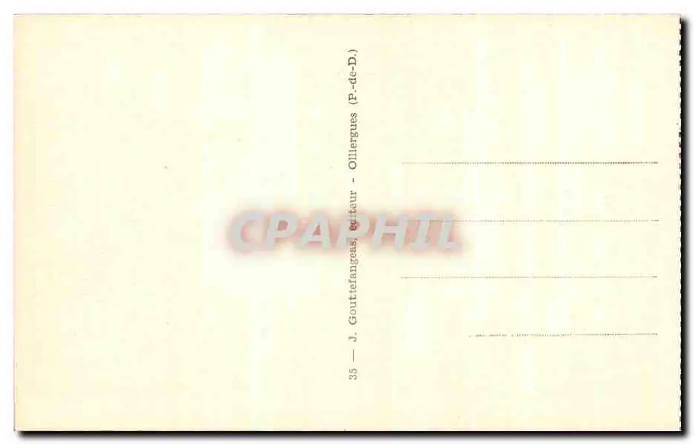 Le Mont-Dore — Vue générale — L'Auvergne Poétique, éditeur J. Gouttefangeas, n°35 - Verso