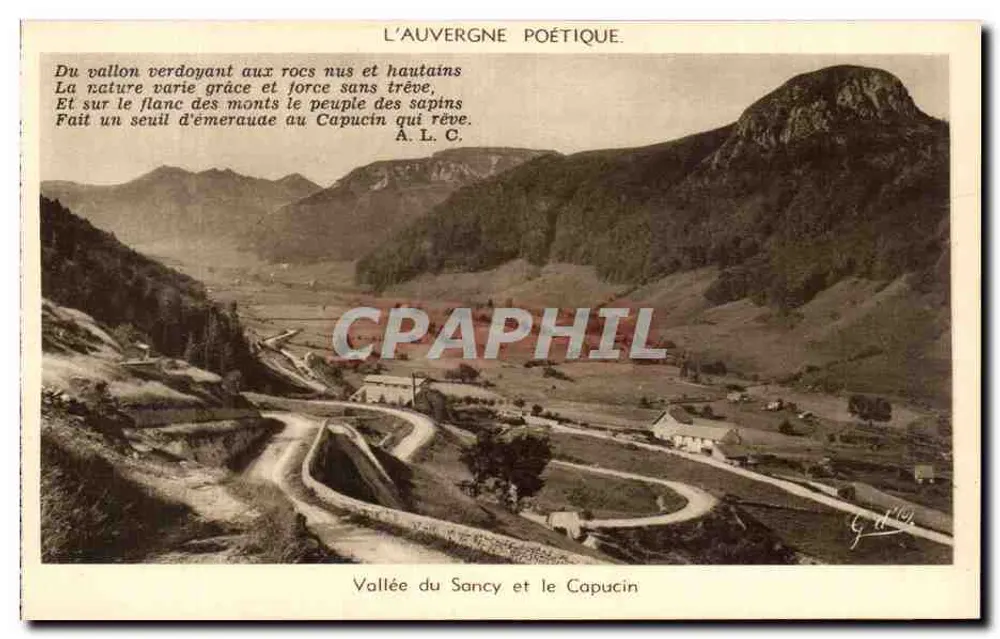 Tal des Sancy und der Capucin — Poetische Auvergne — Verlag J. Goutterange - Vorderseite