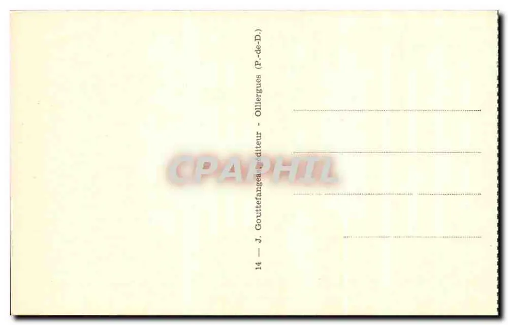 Tal des Sancy und der Capucin — Poetische Auvergne — Verlag J. Goutterange - Rückseite