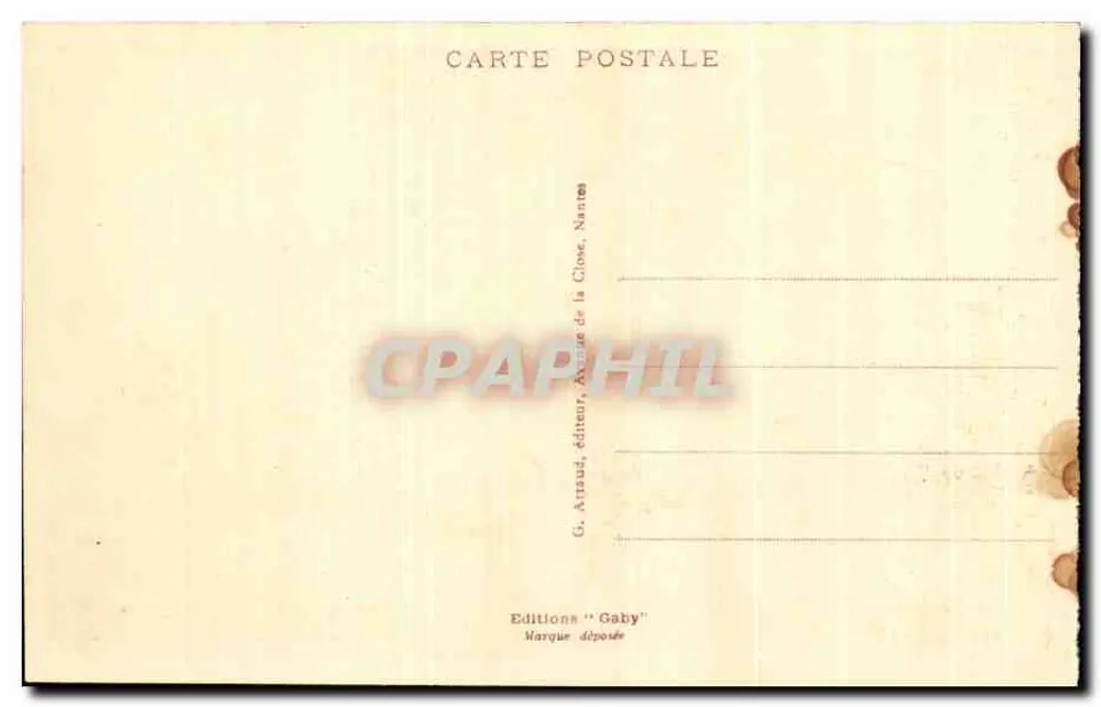 Caen - Igreja de São Pedro — vista do edifício gótico com seu campanário com ponta — GAEY, n°126 - Verso