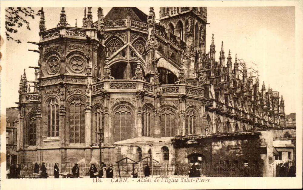 Caen — Abside de l'Église Saint-Pierre — Éditeur G. Artaud, Nantes - Frente