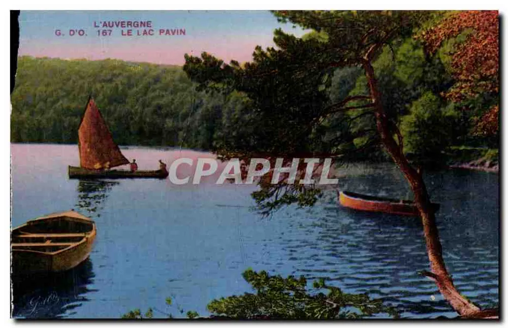 L'Auvergne — O Lago Pavin — G. D'O., n° 167 - Frente