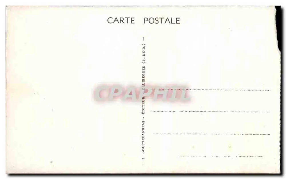 L'Auvergne — O Lago Pavin — G. D'O., n° 167 - Verso