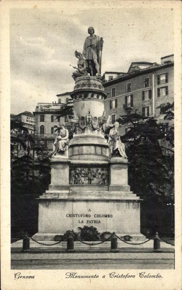 Genoa — Denkmal für Christoph Kolumbus — Ed. F. CALL - Genoa - Vorderseite
