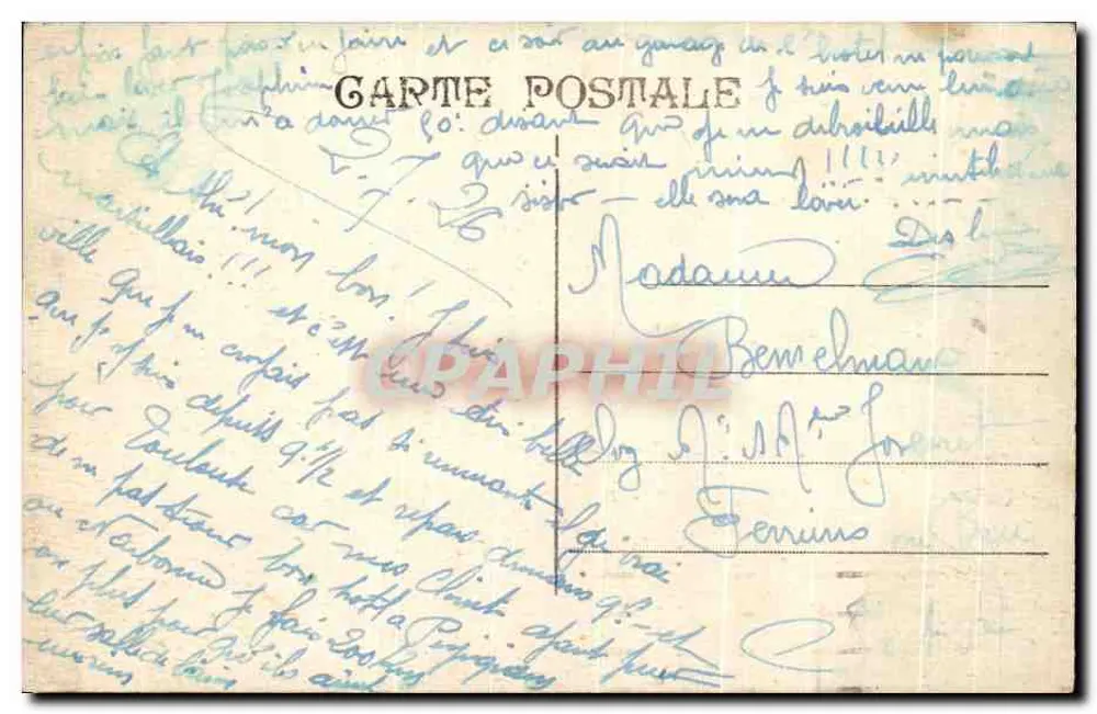 Marseille — A Catedral — República Francesa - Verso