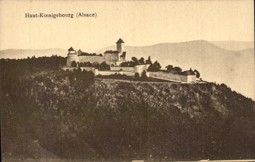 Haut-Kœnigsbourg (Alsácia) — Castelo forte em penhasco — Edição especial do Castelo — 1926 - Frente