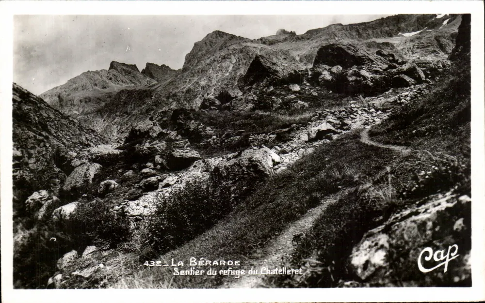 La Bérarde — Sentier du refuge du Chatelleret — Cap - Frente