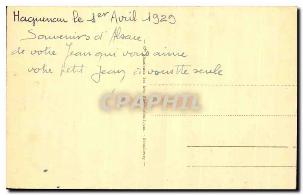 Ninho de corujas na Alsácia — 90 — Strasbourg - Verso